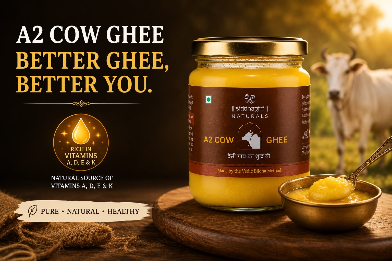 Siddhagiri Naturals A2 Cow Ghee