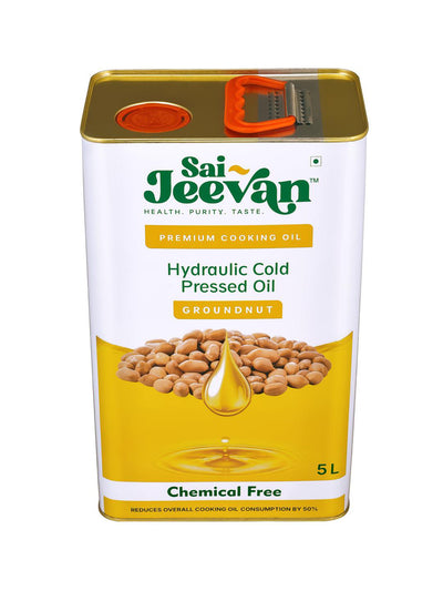 Sai-Jeevan Naturally Cold Pressed Groundnut Oil 5L